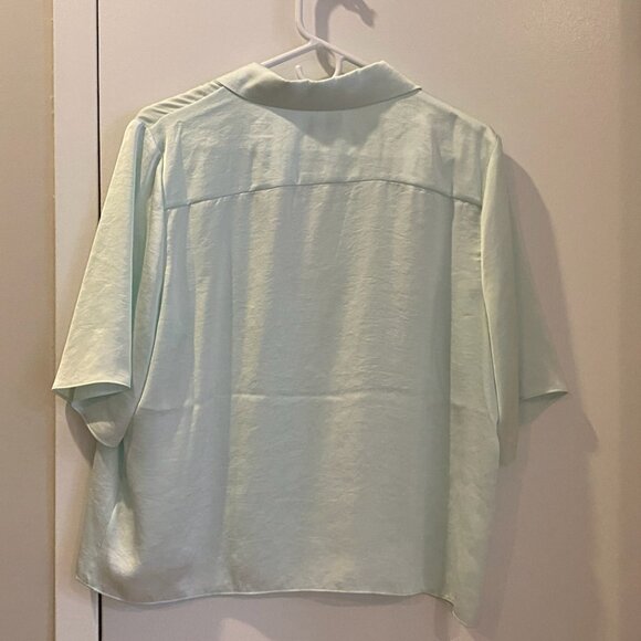 Aritzia Wilfred Beso Shirt | Snowmelt Blue | Size L - Picture 3 of 4